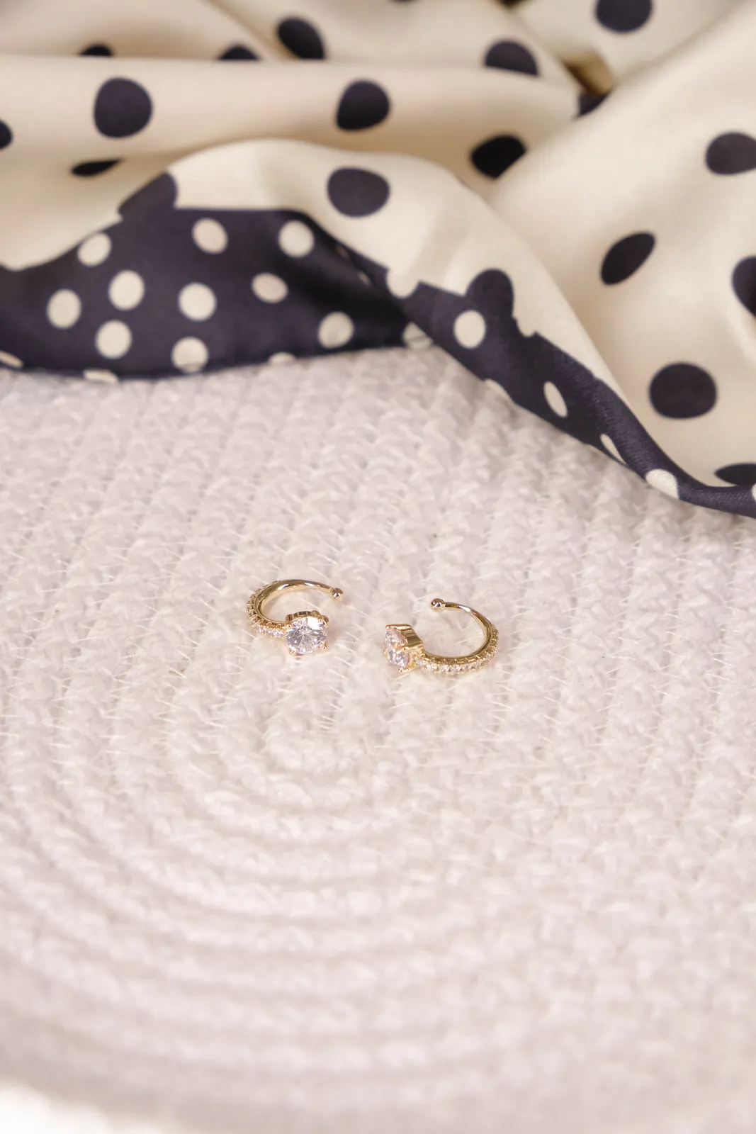 Gold earrings